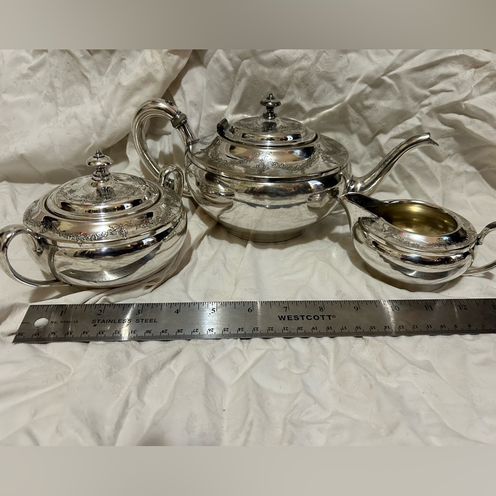 Elegant Silverplate Tea Set